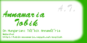 annamaria tobik business card